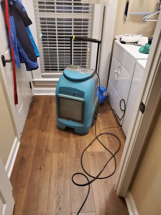 Commercial dehumidifier deployed for Flood Damage Cleanup in Maysville