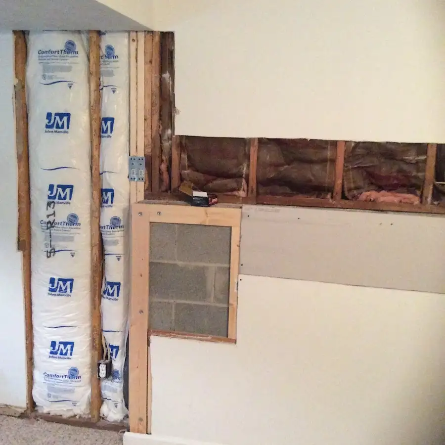 Wall insulation replacement during Contents Cleaning & Restoration in Maysville